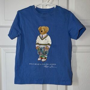 Ralph Lauren Blue Polo Bear Graphic Tee